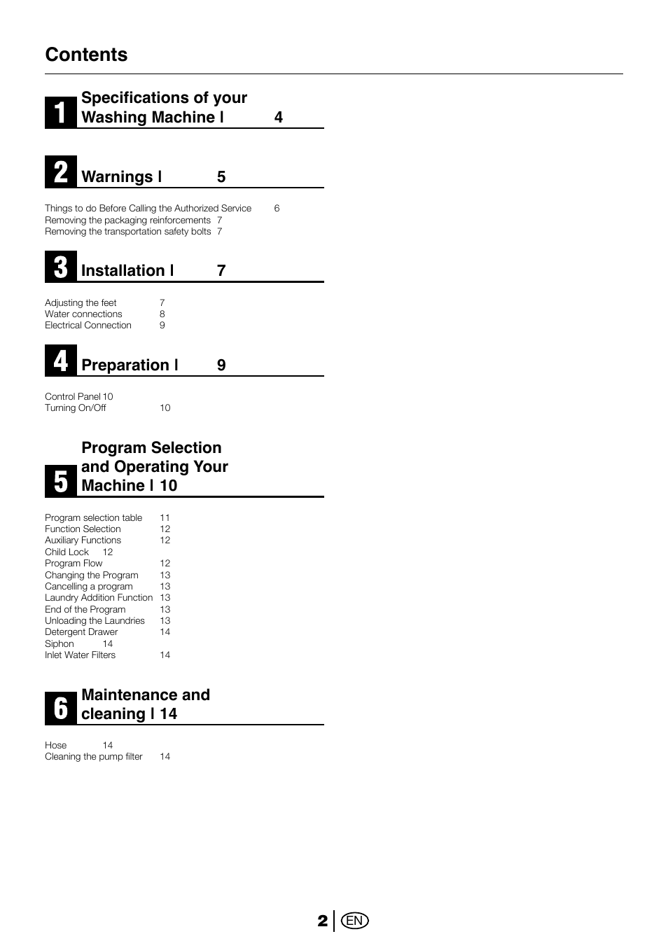 Beko 2012 CX User Manual | Page 2 / 16
