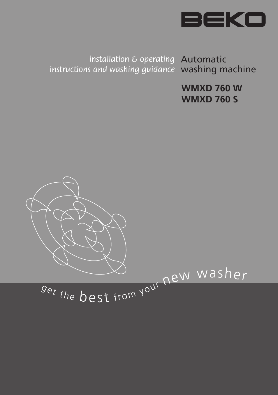 Beko WMXD 760 S User Manual | 36 pages