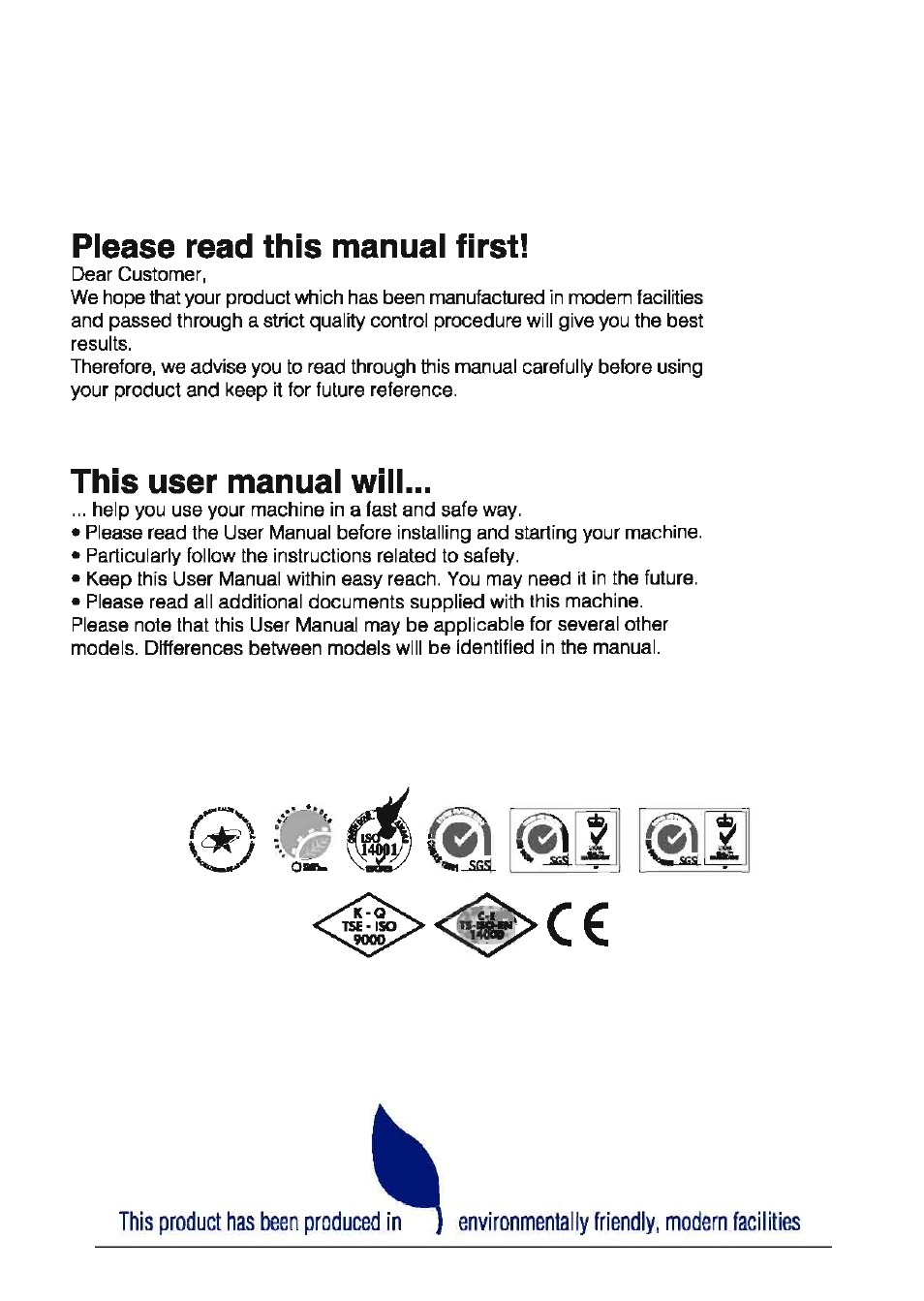 Please read this manual first, This user manual will | Beko BT-100 User Manual | Page 2 / 13