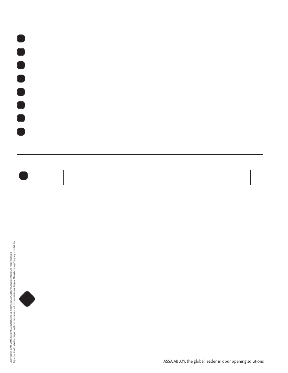 SARGENT Profile Series v.G1.5 Cylindrical Locks User Manual | Page 2 / 12