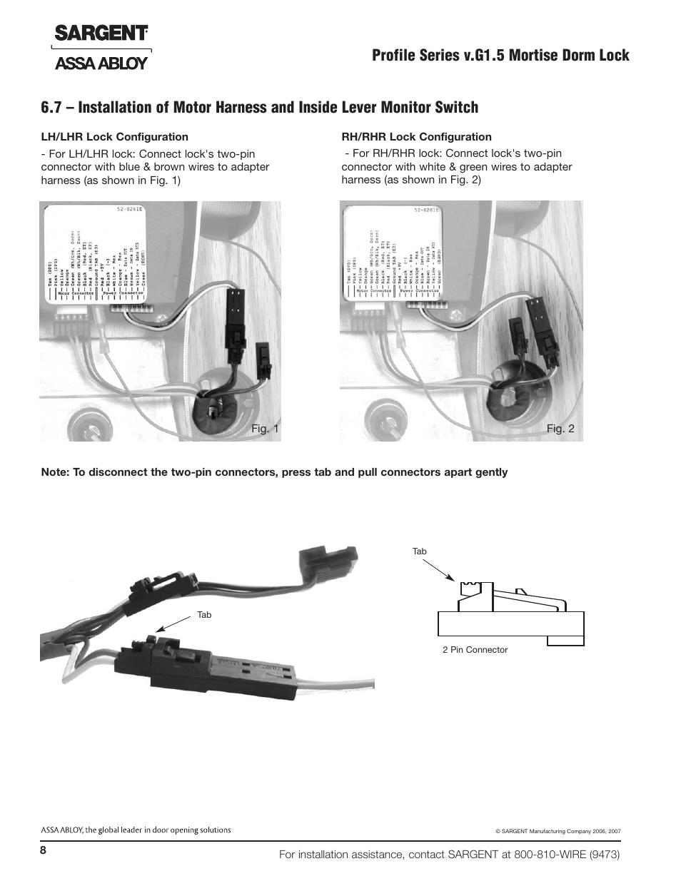 SARGENT Profile Series v.G1.5 Mortise Locks User Manual | Page 10 / 20