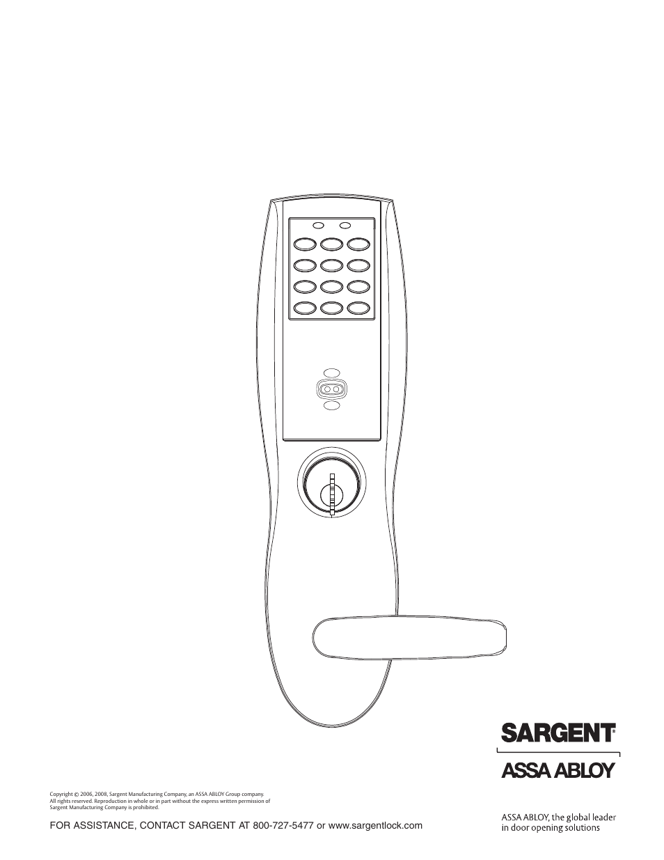 SARGENT Profile Series v.G1.5 Mortise Locks User Manual | 12 pages