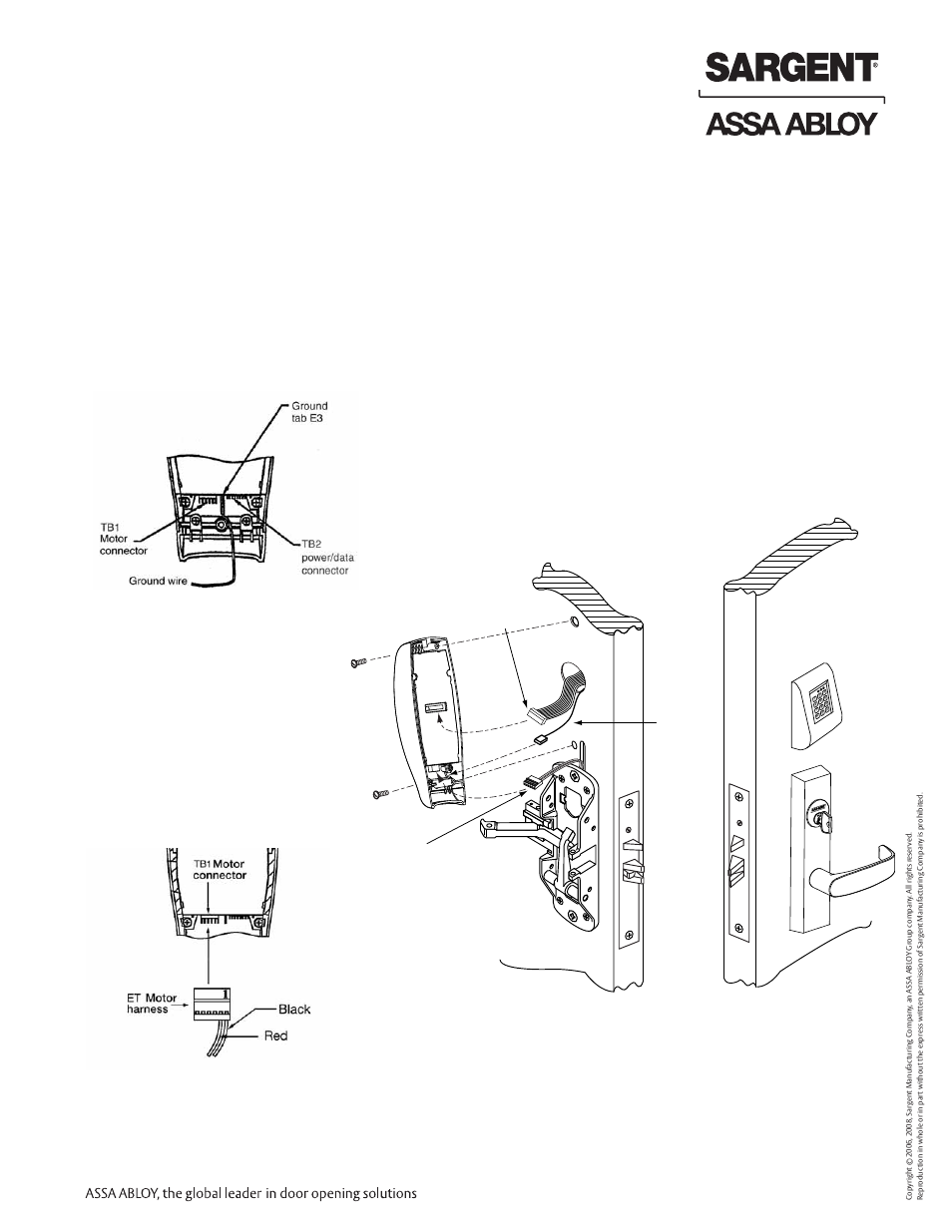 Profile series v.g1 exit device, Mortise installation instructions (continued), Step #6 – rail assembly | Step #5 – installation of inside escutcheon, Fig. 1 fig. 3 fig. 2 | SARGENT Profile Series v.G1.5 Exit Devices User Manual | Page 15 / 16