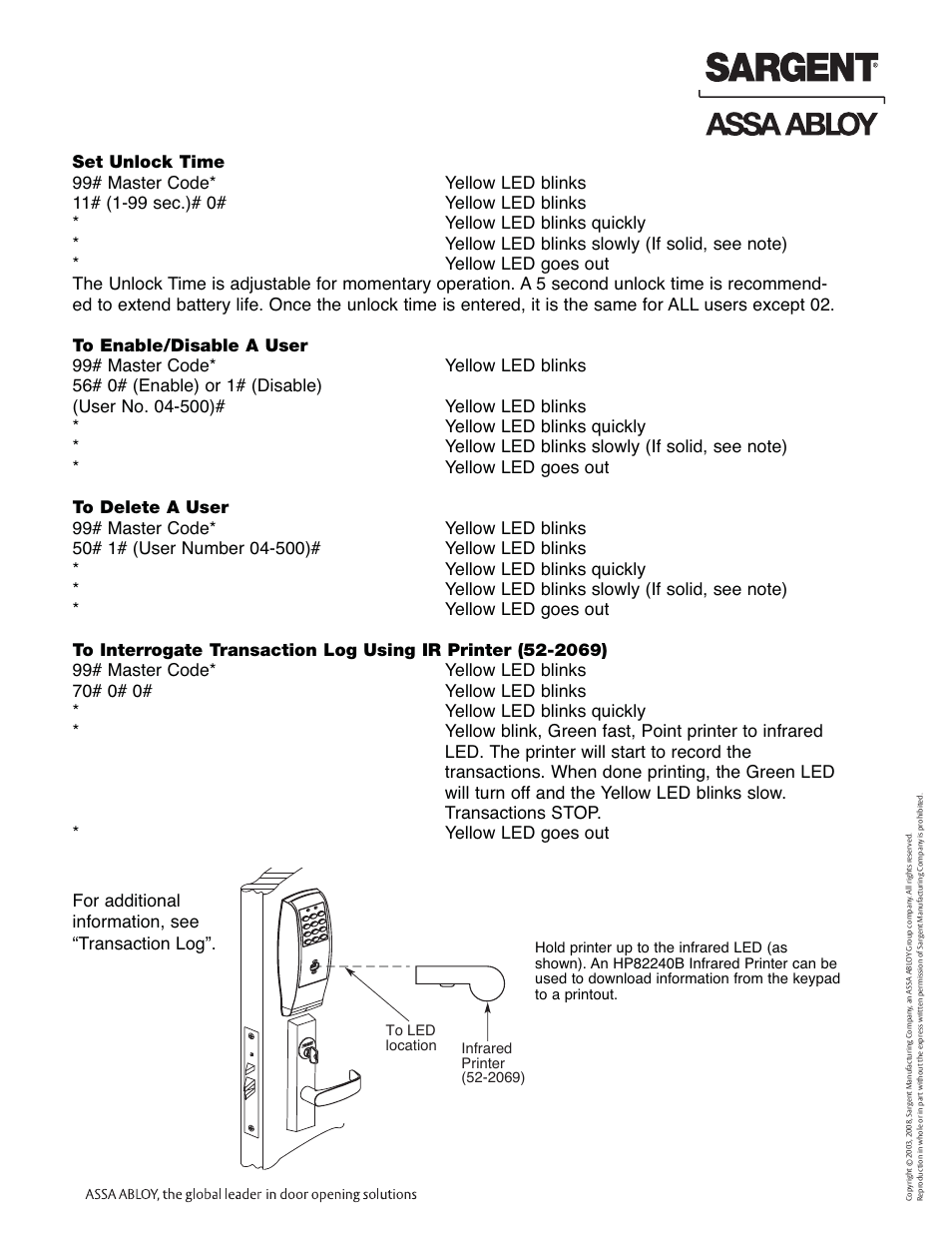 Profile series exit device | SARGENT Profile Series Exit Devices User Manual | Page 21 / 28