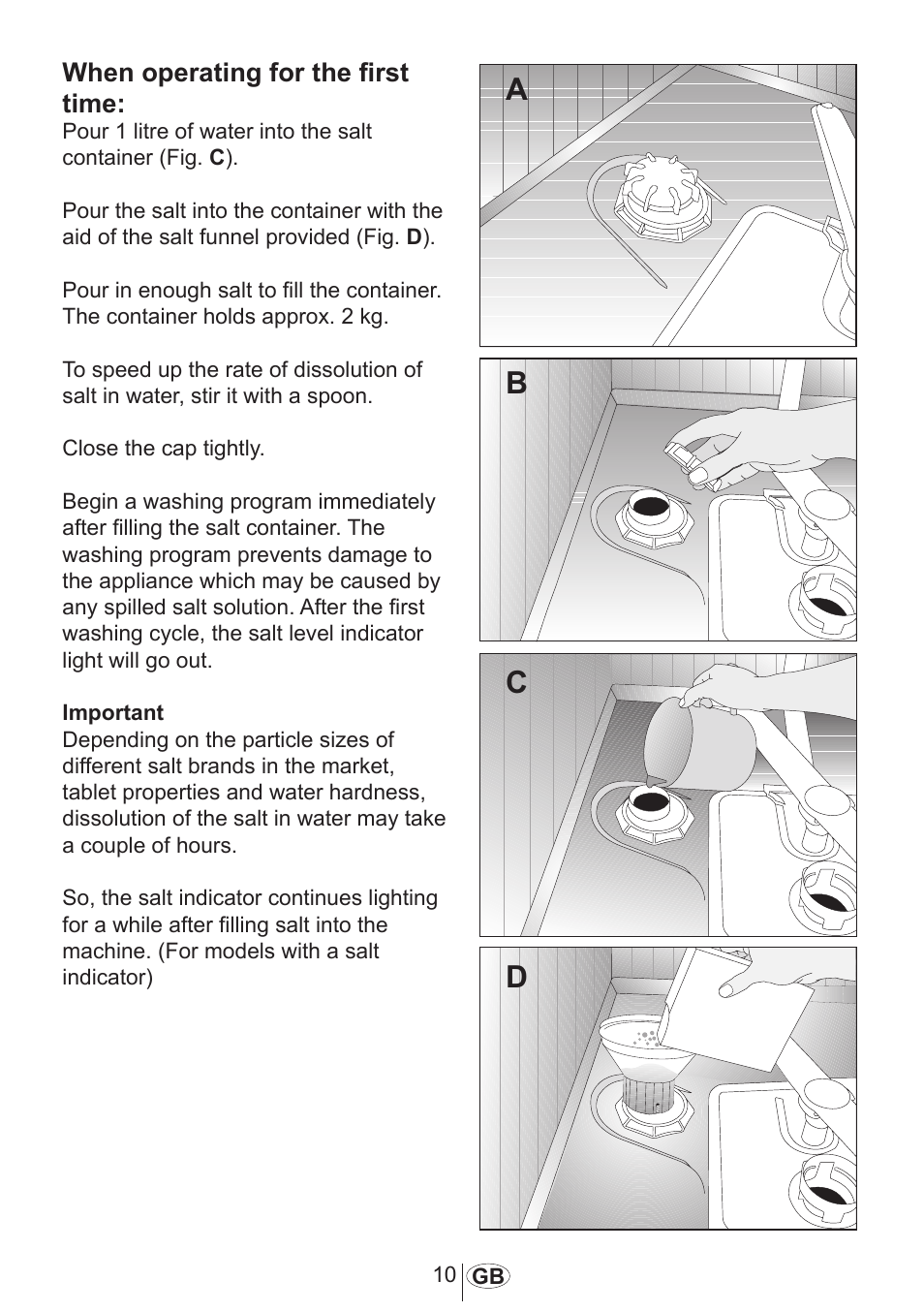 When operating for the first time | Beko D 5001 EM User Manual | Page 11 / 38