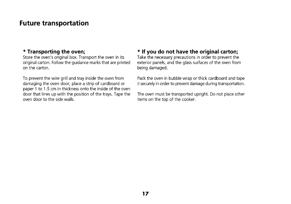 Future transportation | Beko 4710 TBA User Manual | Page 20 / 27