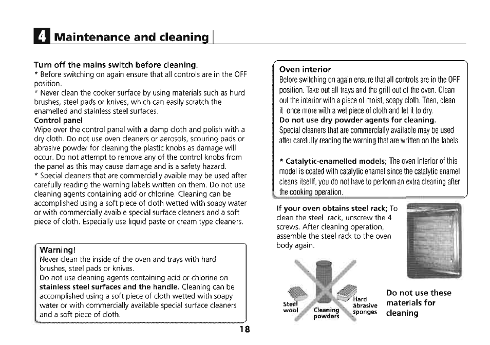 Maintenance and cleaning | Beko 4710 TBA User Manual | Page 21 / 27