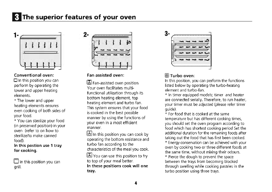 The superior features of your oven, Í i i 1 m | Beko 4710 TBA User Manual | Page 7 / 27