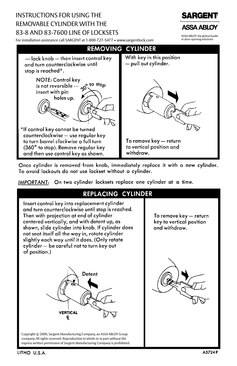 SARGENT 9 Line User Manual | 1 page