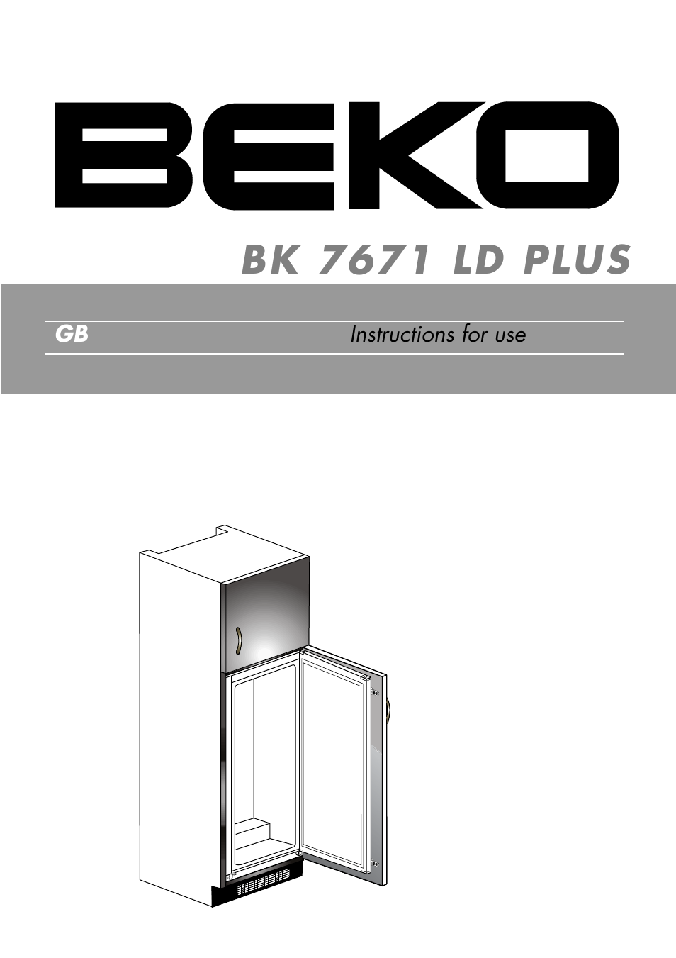 Beko BK 7671 LD PLUS User Manual | 18 pages