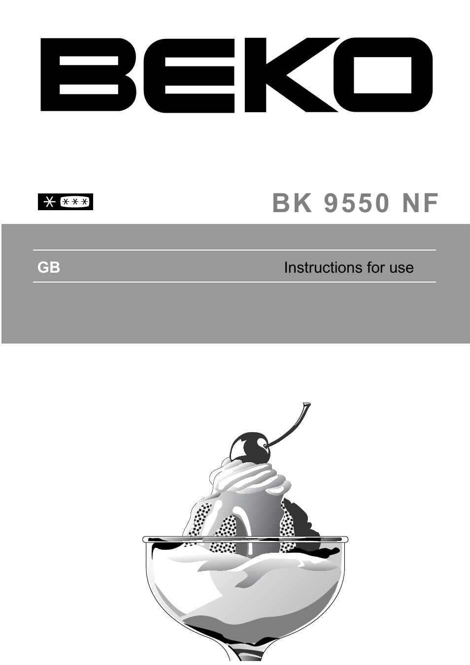 Beko BK 9550 NF User Manual | 11 pages