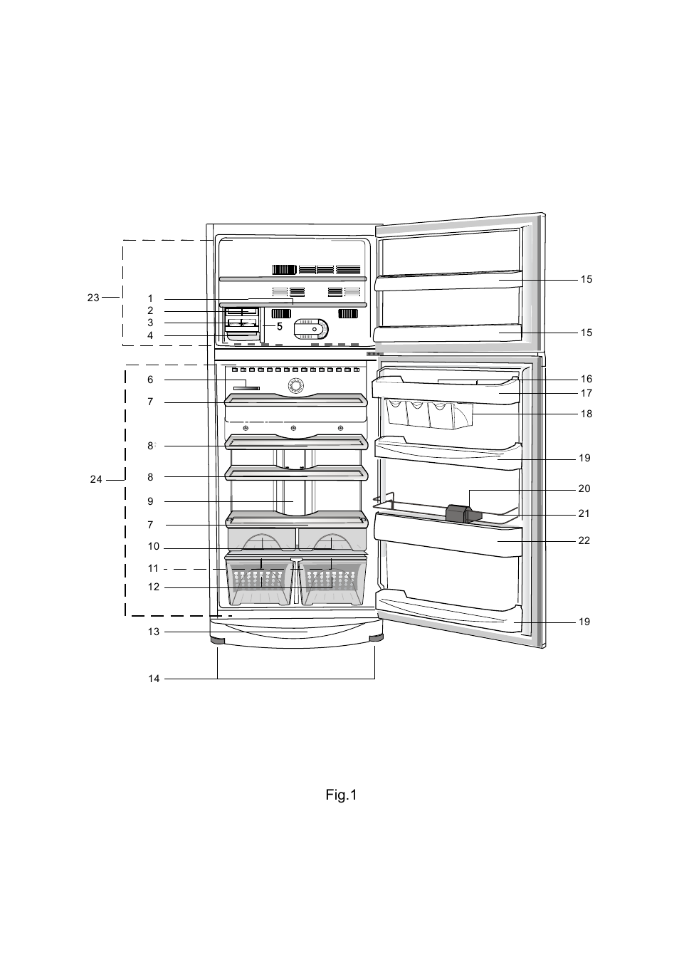 Fig.1 | Beko BK 9550 NF User Manual | Page 3 / 11