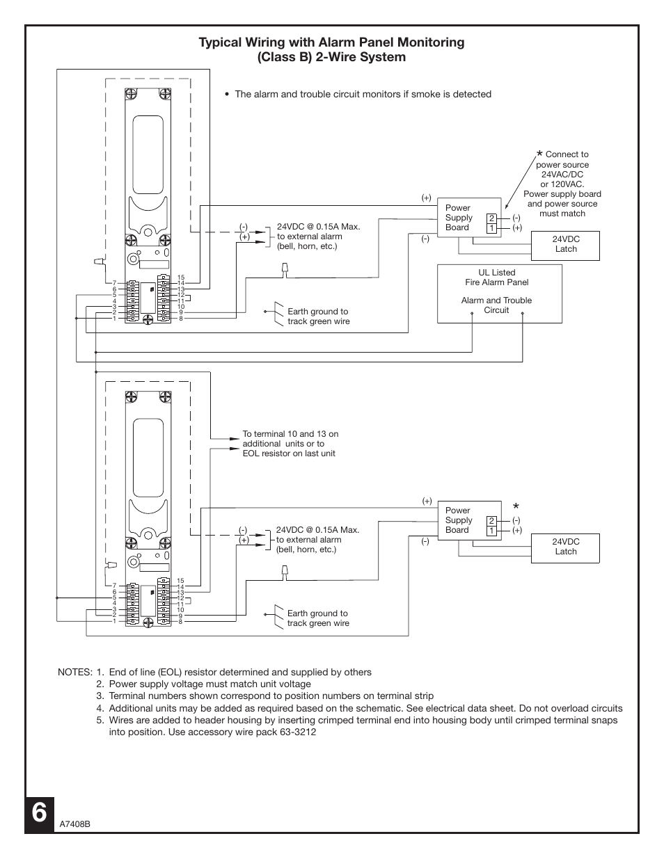 SARGENT 2900 Fire Guard Electromechanical Closer-Holder User Manual | Page 6 / 8