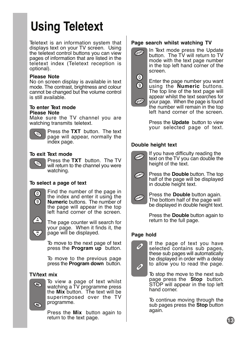 Using teletext | Beko E1 User Manual | Page 14 / 22