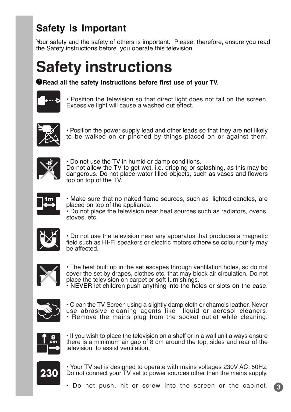 Safety instructions, Safety is important | Beko E1 User Manual | Page 4 / 22