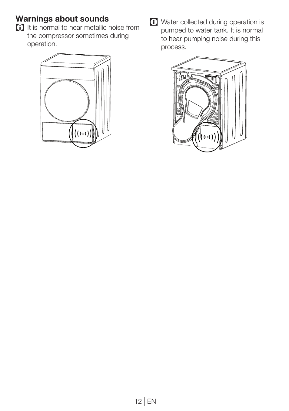 Beko DP 8045 CW User Manual | Page 12 / 36