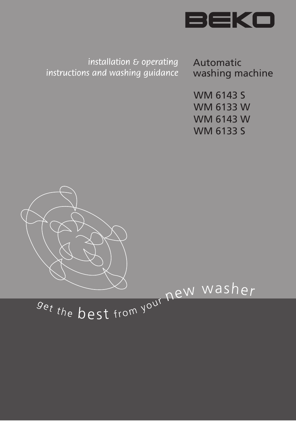 Beko WM 6133 W User Manual | 36 pages