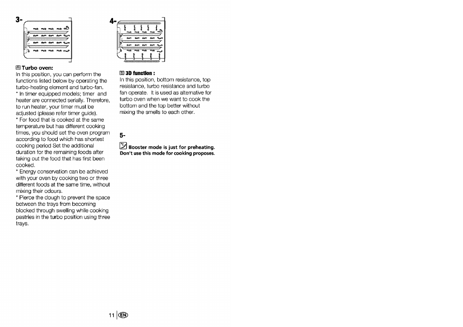 D 3d function | Beko 4401 User Manual | Page 12 / 24