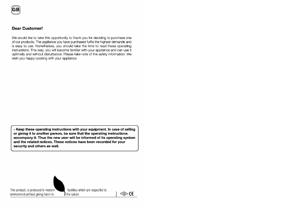 Dear customer | Beko 4401 User Manual | Page 2 / 24