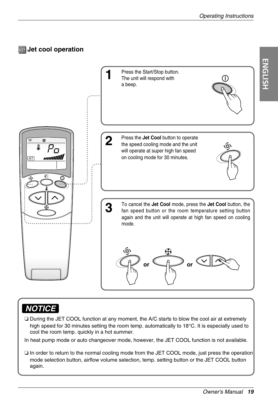 Notice, English | Beko LG-BKE 7800 D User Manual | Page 19 / 29