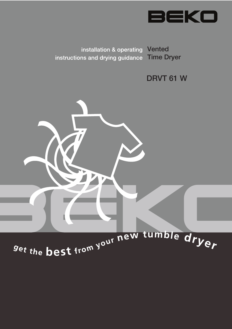 Beko DRVT 61 W User Manual | 24 pages