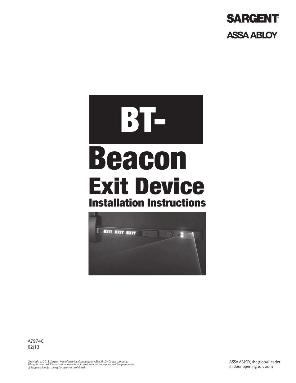 SARGENT BT- Beacon User Manual | 18 pages