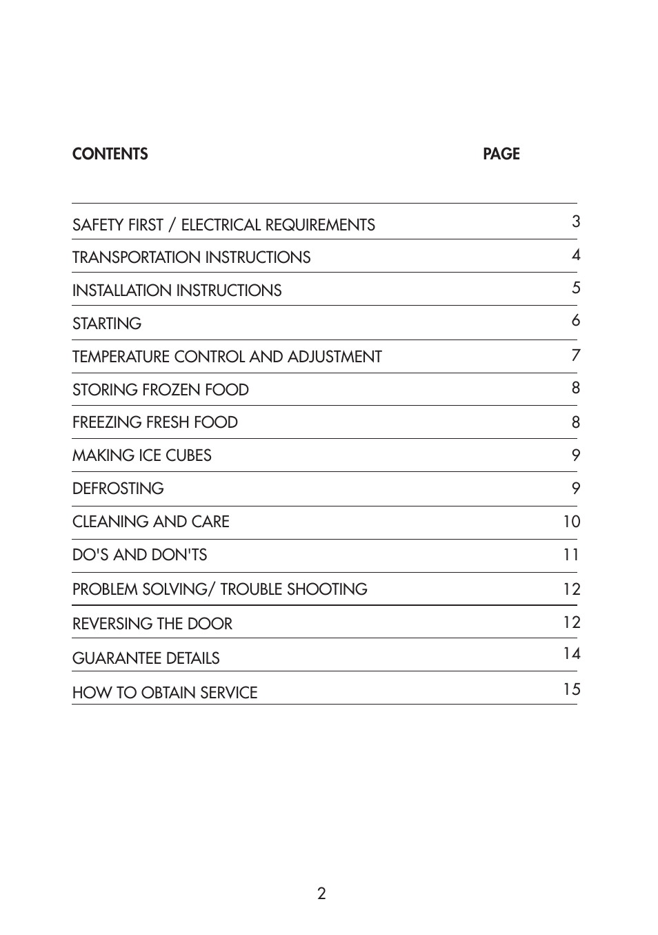Beko TZDA 504 F User Manual | Page 3 / 16