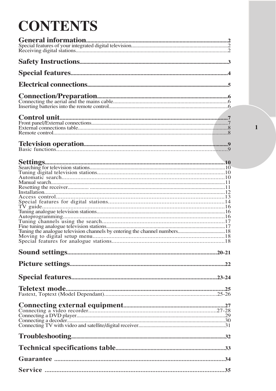 Beko IDTV 28C769IDS User Manual | Page 2 / 37