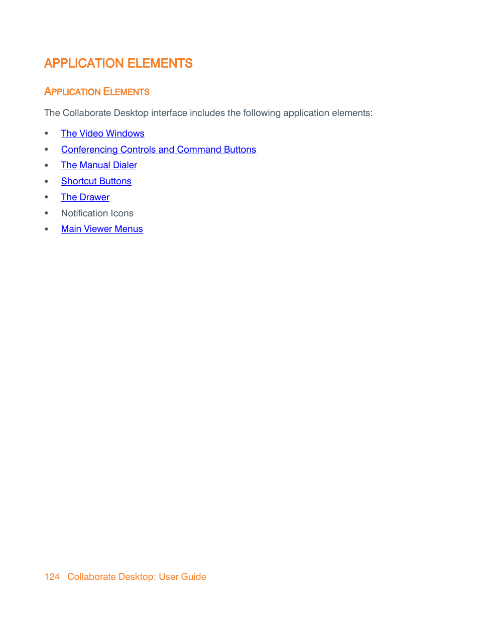 Application elements | ClearOne Collaborate Desktop User Guide User Manual | Page 124 / 153