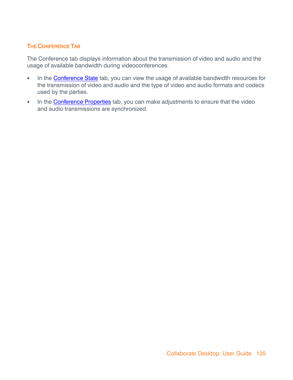 The conference tab | ClearOne Collaborate Desktop User Guide User Manual | Page 135 / 153