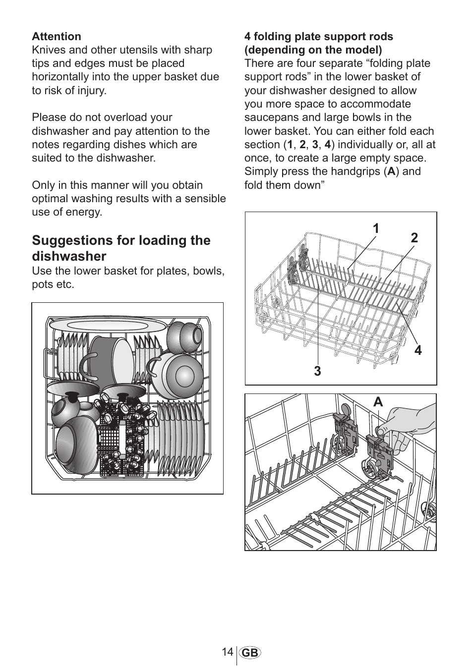 Suggestions for loading the dishwasher | Beko 3905 MI User Manual | Page 15 / 38