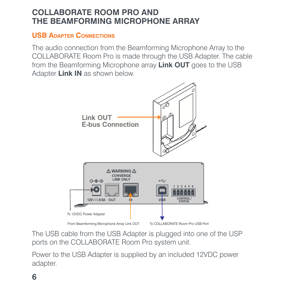 ClearOne Collaborate Room Pro with Beamforming Microphone Array User Manual | Page 8 / 16