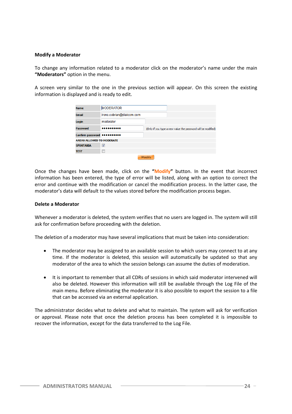 ClearOne Spontania Admin Manual User Manual | Page 24 / 38