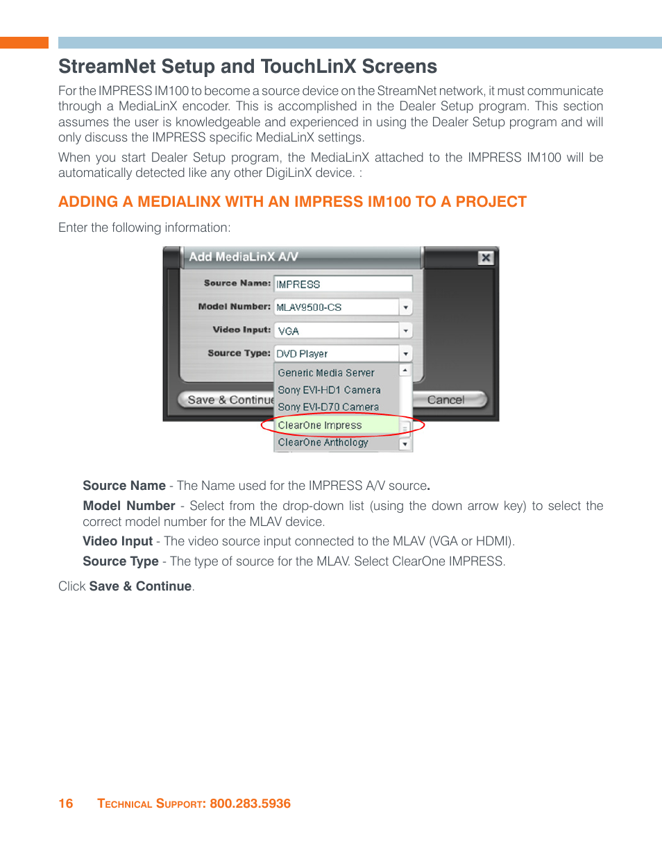 Streamnet setup and touchlinx screens, Online update | ClearOne Impress IM100 User Manual User Manual | Page 18 / 83