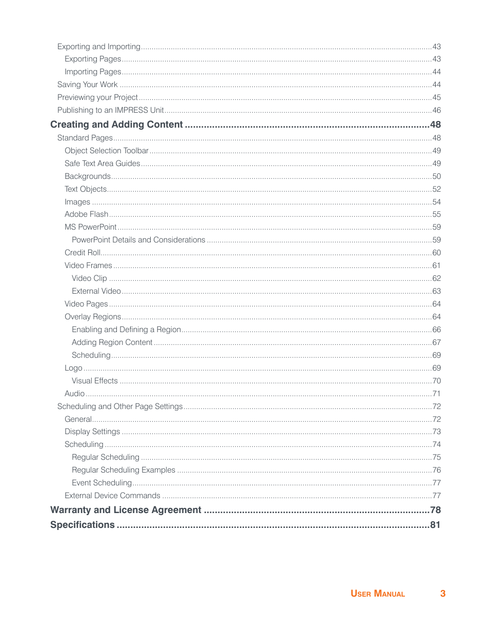 ClearOne Impress IM100 User Manual User Manual | Page 5 / 83