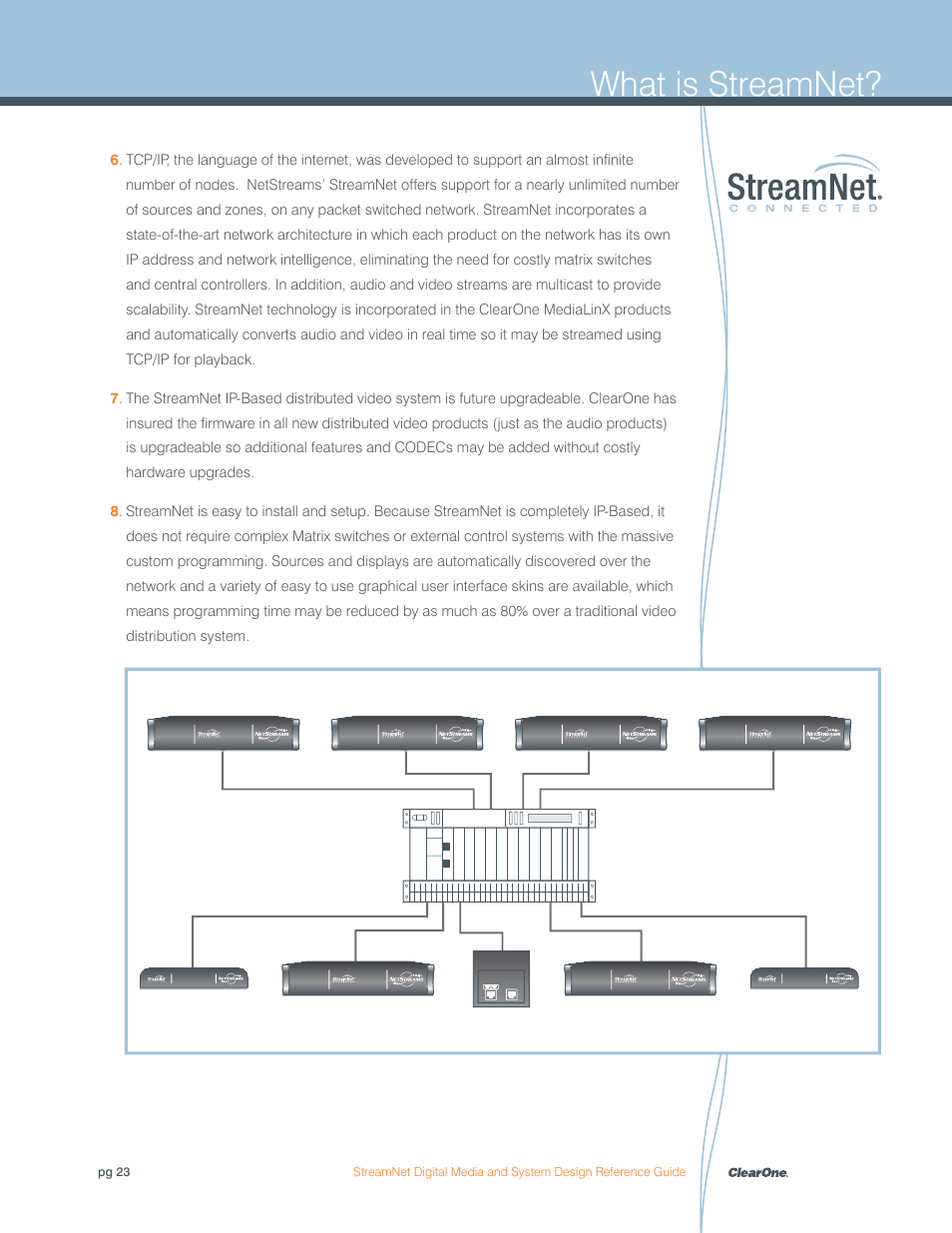 What is streamnet, Encoders decoders | ClearOne Digital Media User Manual | Page 23 / 84