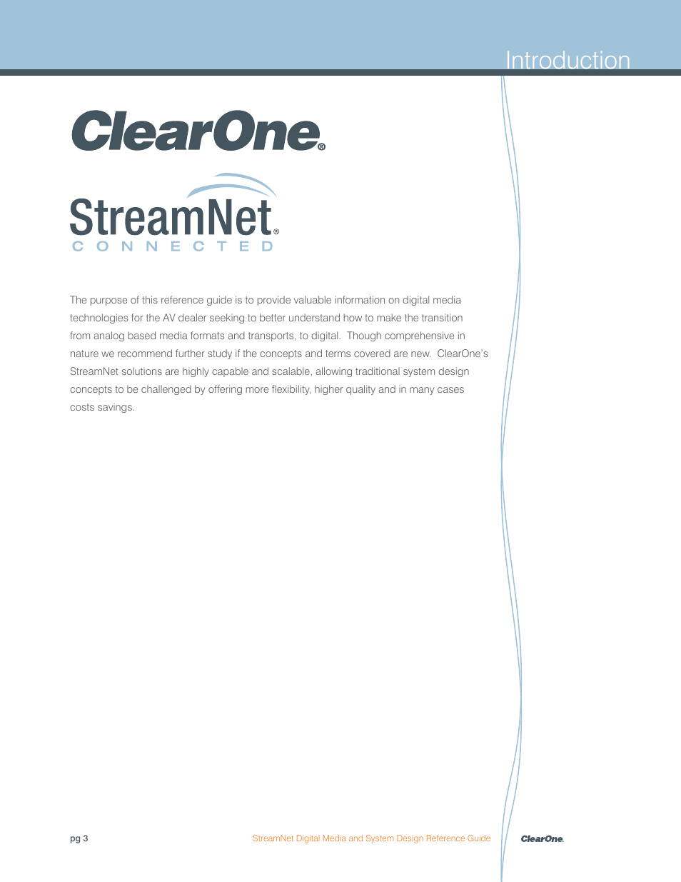 Introduction | ClearOne Digital Media User Manual | Page 3 / 84