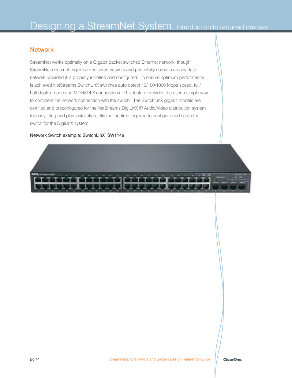 Designing a streamnet system | ClearOne Digital Media User Manual | Page 41 / 84