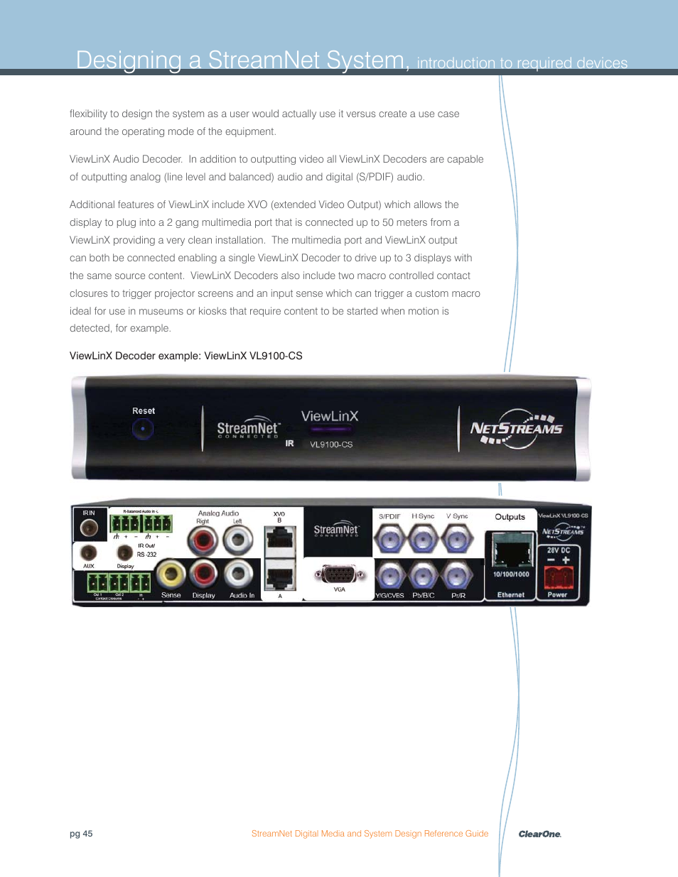 Designing a streamnet system | ClearOne Digital Media User Manual | Page 45 / 84