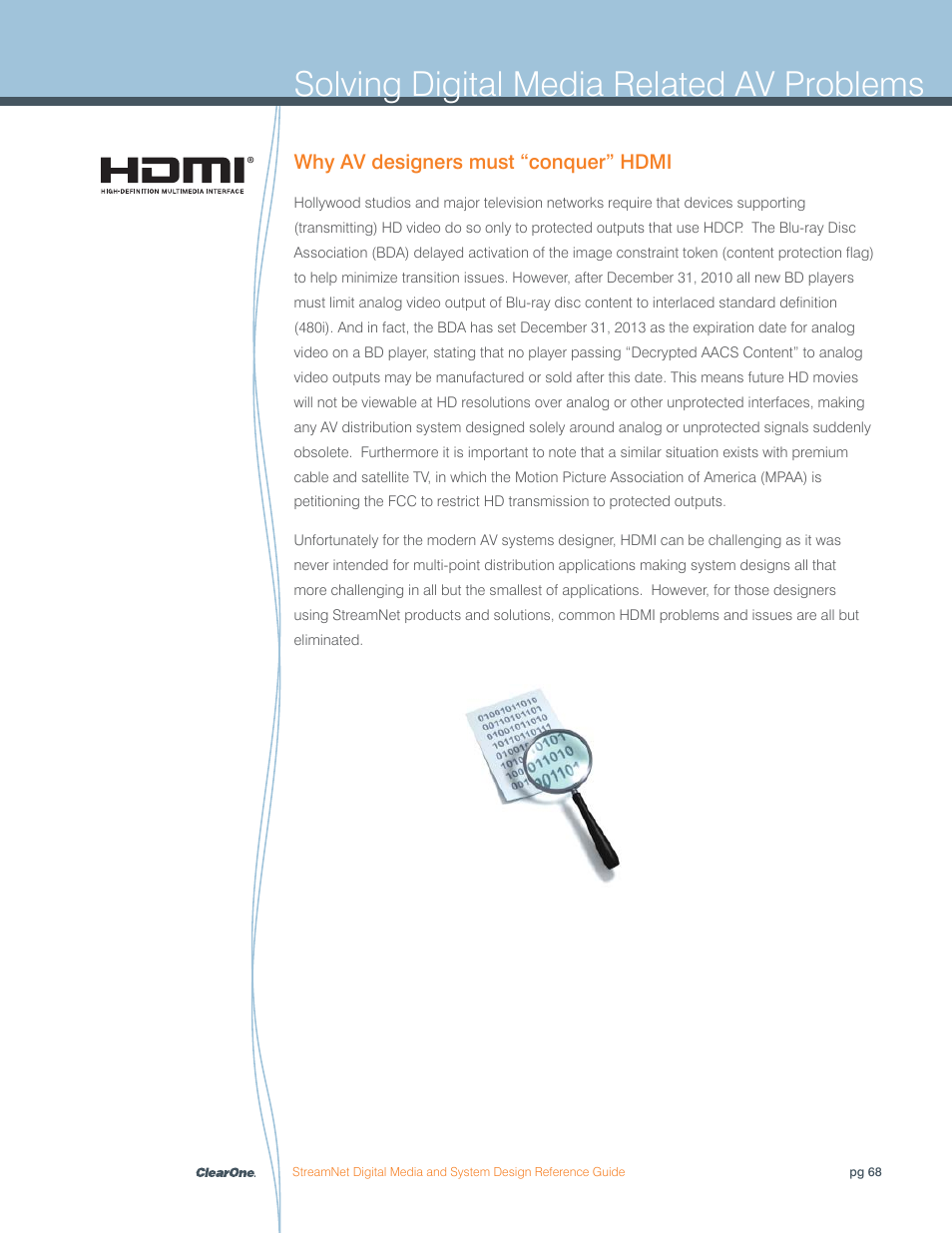 Solving digital media related av problems | ClearOne Digital Media User Manual | Page 68 / 84