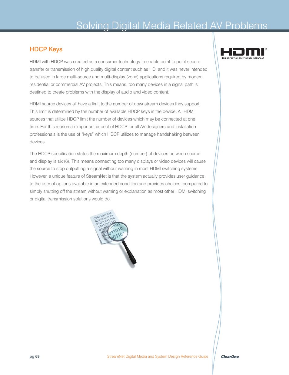 Solving digital media related av problems | ClearOne Digital Media User Manual | Page 69 / 84