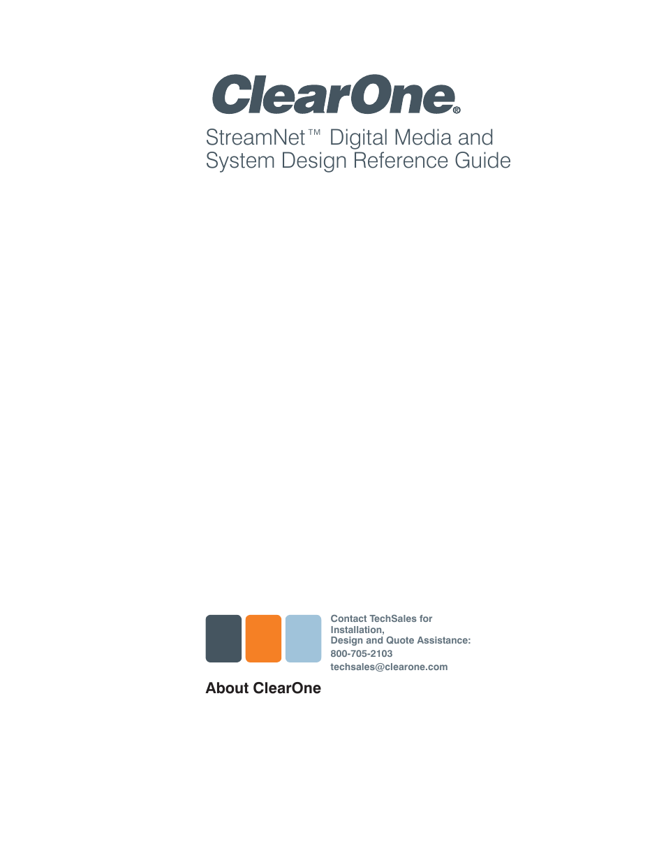 About clearone | ClearOne Digital Media User Manual | Page 84 / 84