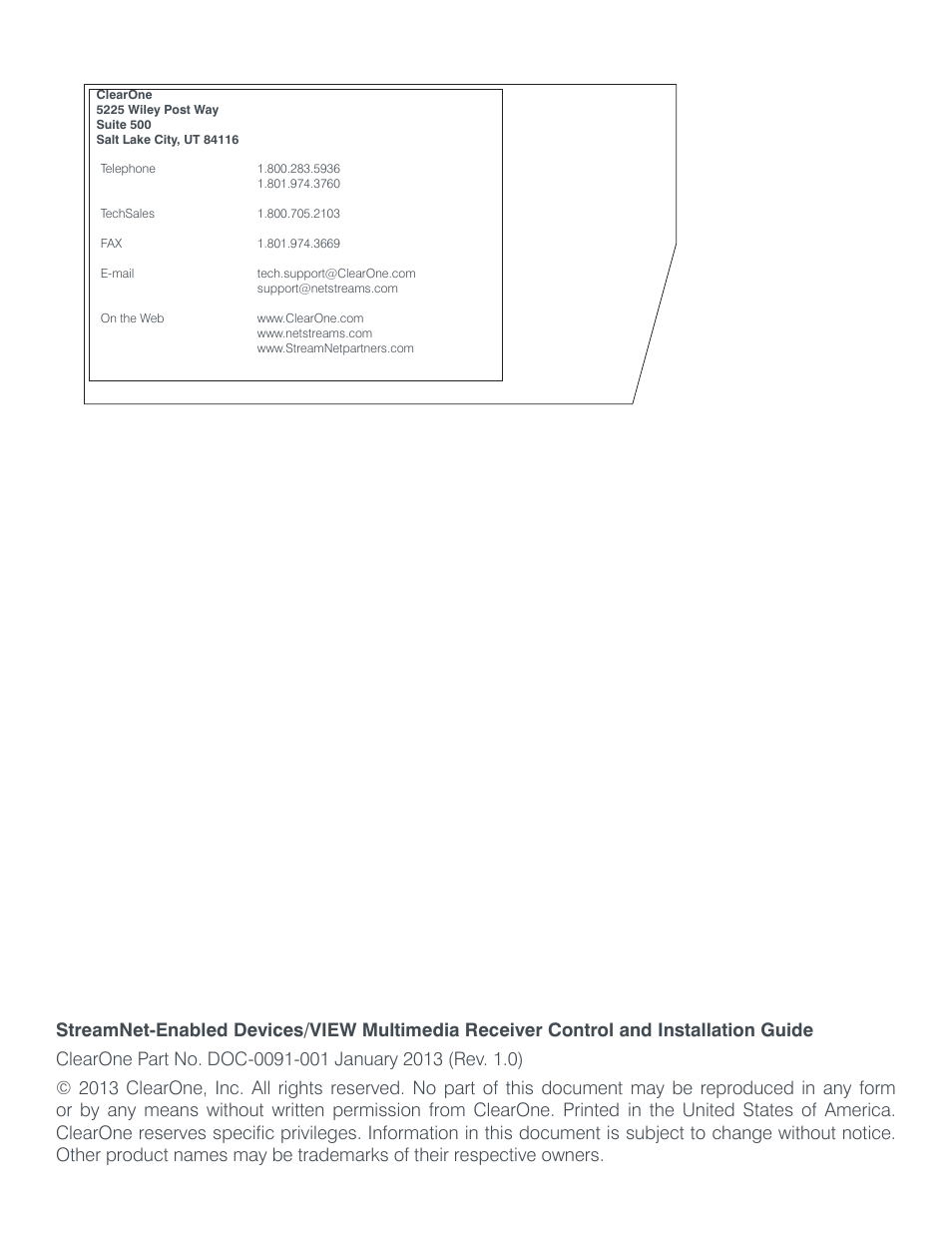 ClearOne VIEW Multimedia User Manual | Page 2 / 11