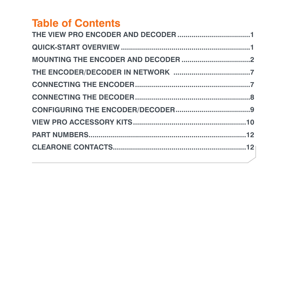 ClearOne VIEW Pro Quick Start User Manual | Page 2 / 14