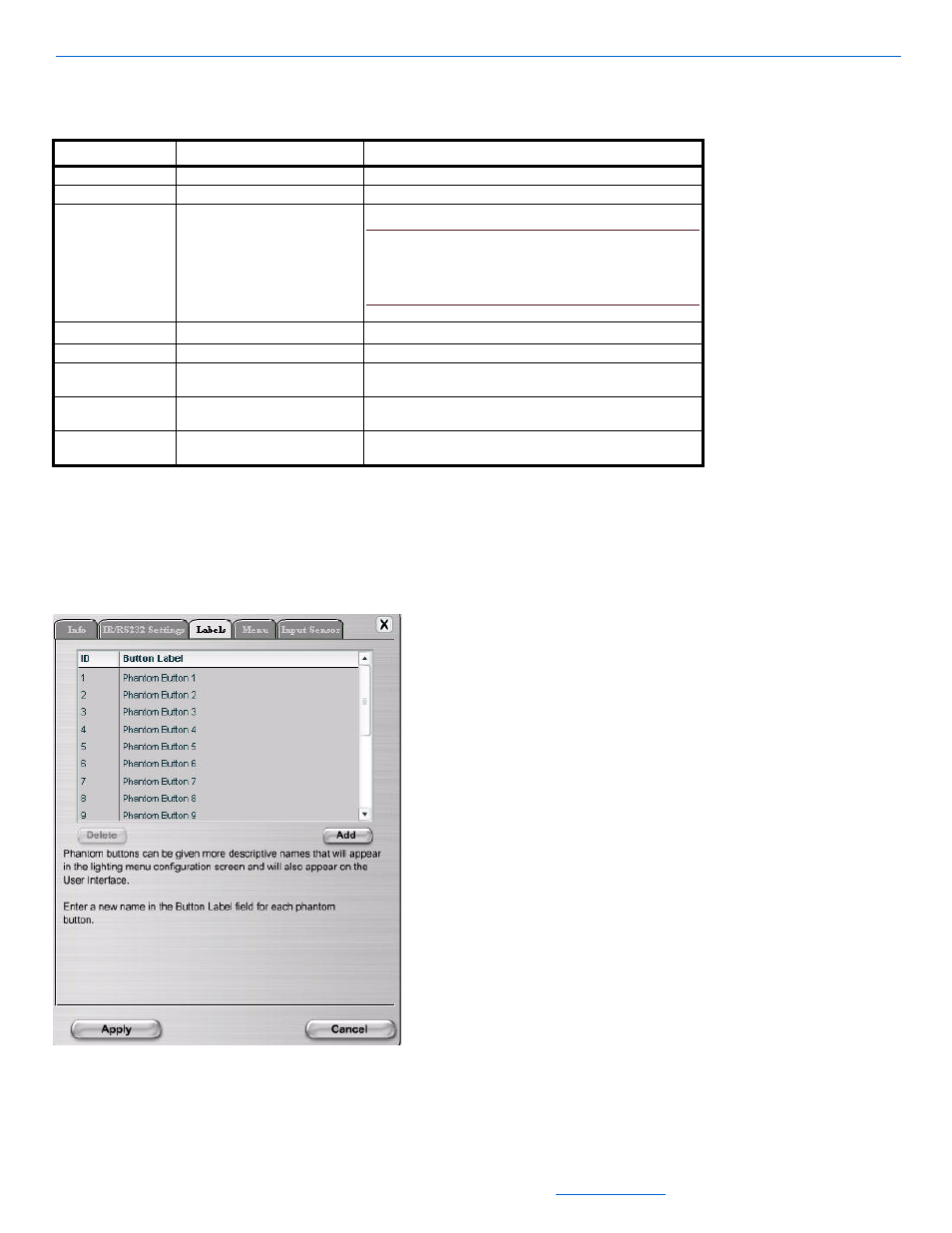 After adjusting information, select apply, Controlinx ir/rs232 settings tab | ClearOne NetStreams DigiLinX Dealer User Manual | Page 130 / 352