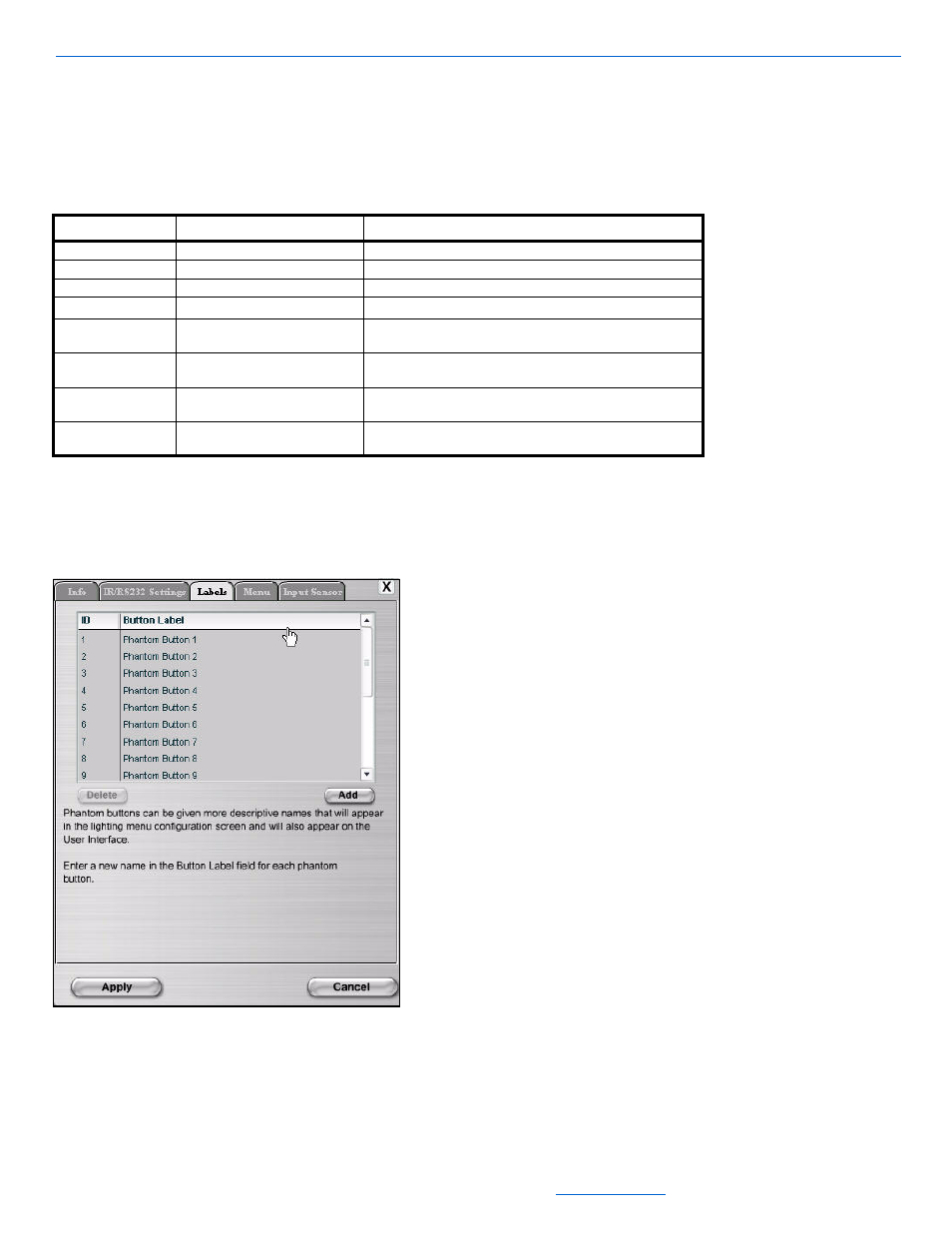 After adjusting information, select apply, Controlinx ir/rs232 settings tab | ClearOne NetStreams DigiLinX Dealer User Manual | Page 158 / 352