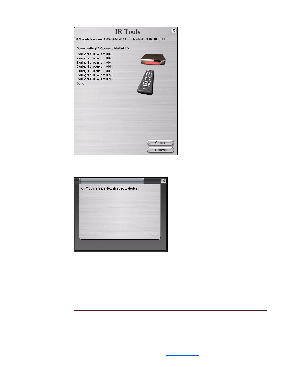 Upgrade ir firmware, Upgrade ir firmware -12 | ClearOne NetStreams DigiLinX Dealer User Manual | Page 228 / 352