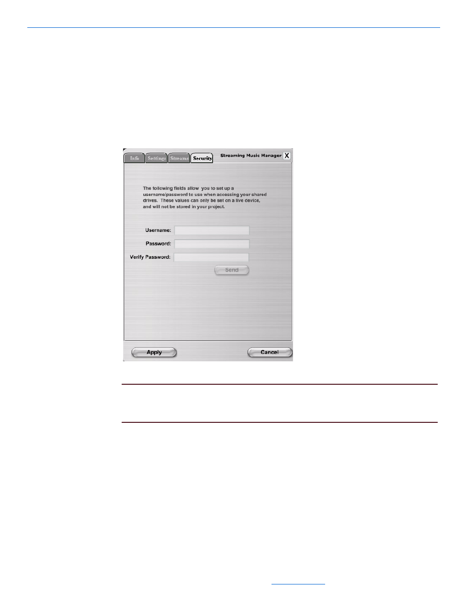 Step 3: setting security (if applicable), Step 3: setting security (if applicable) -12 | ClearOne NetStreams DigiLinX Dealer User Manual | Page 310 / 352