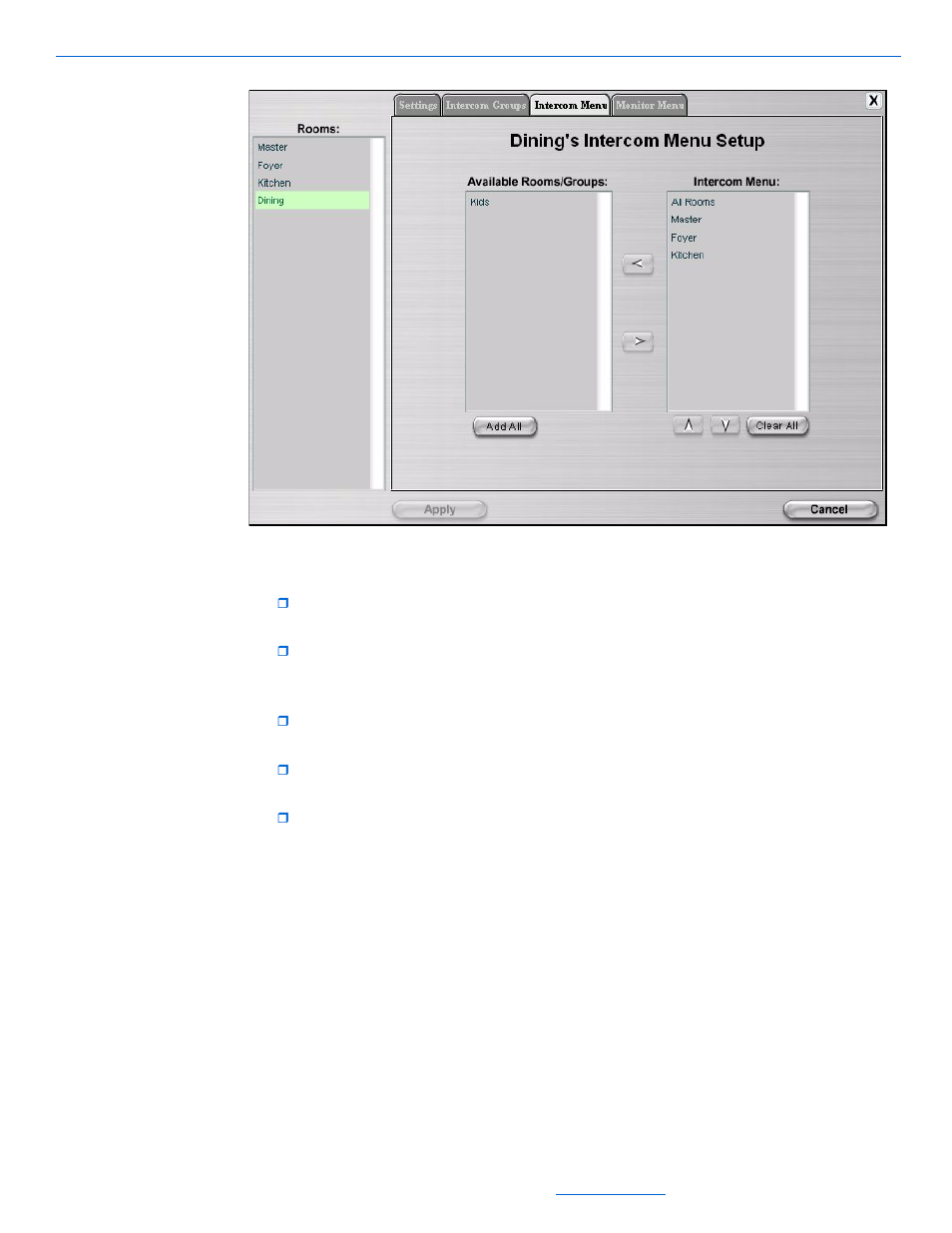 Monitor menu, Monitor menu -6 | ClearOne NetStreams DigiLinX Dealer User Manual | Page 332 / 352