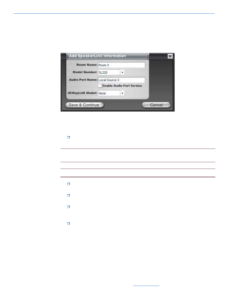 Entering speakerlinx information, Entering speakerlinx information -11 | ClearOne NetStreams DigiLinX Dealer User Manual | Page 47 / 352